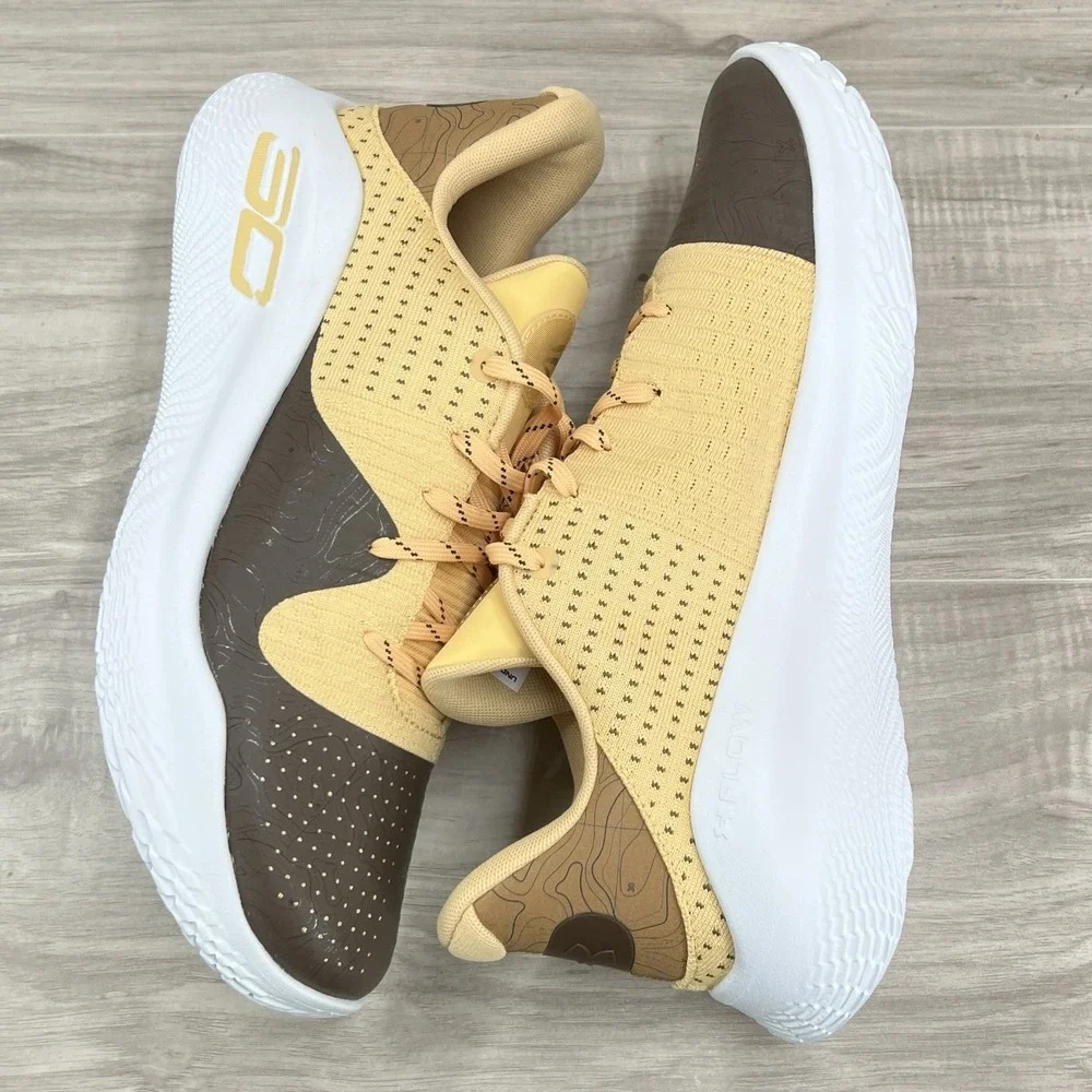 Under Armour Curry 4 Low FloTro Men's Size 12.5 Beige Basketball Shoes 302662
